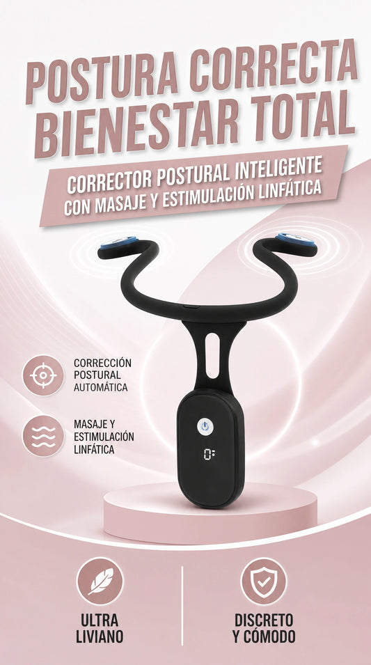 CORRECTOR DE POSTURA-MASAJEADOR 2 EN 1