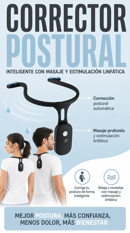CORRECTOR DE POSTURA-MASAJEADOR 2 EN 1