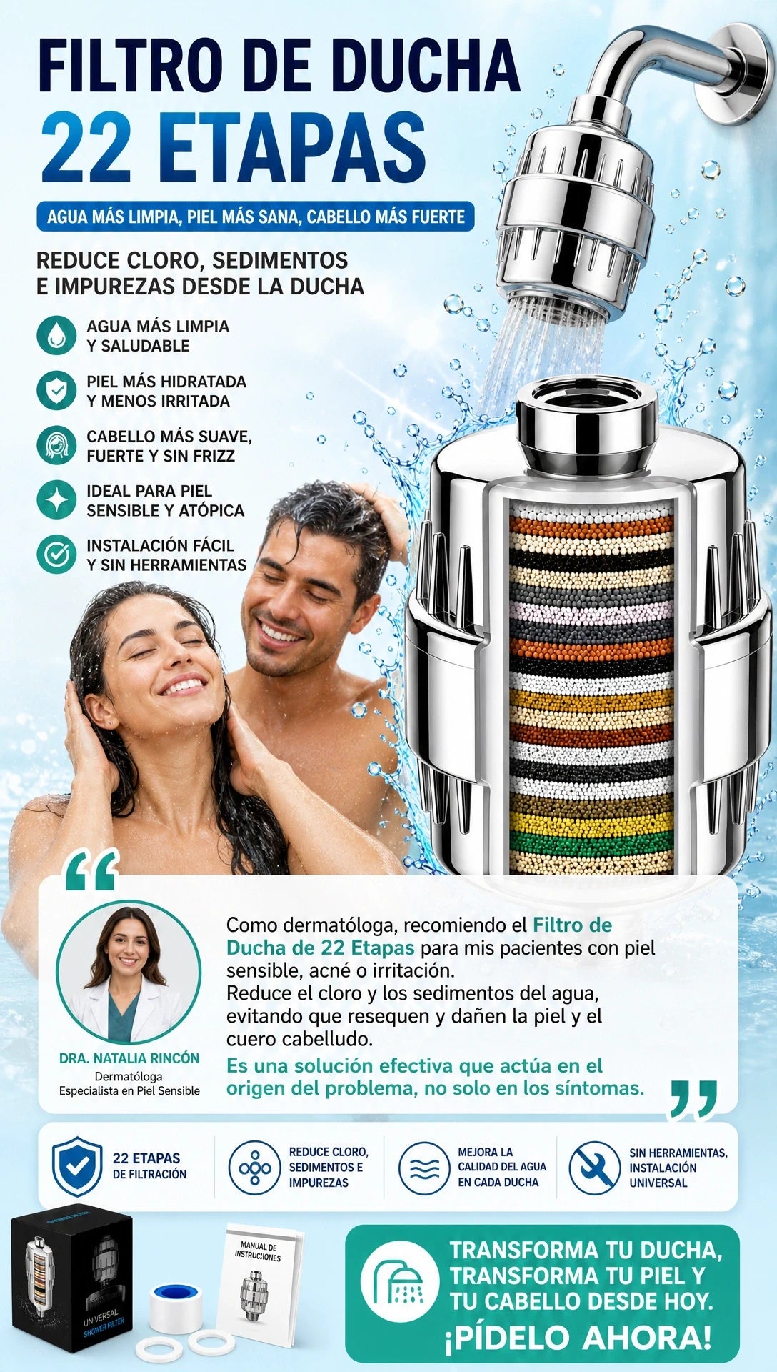 FILTRO DE DUCHA 2X1