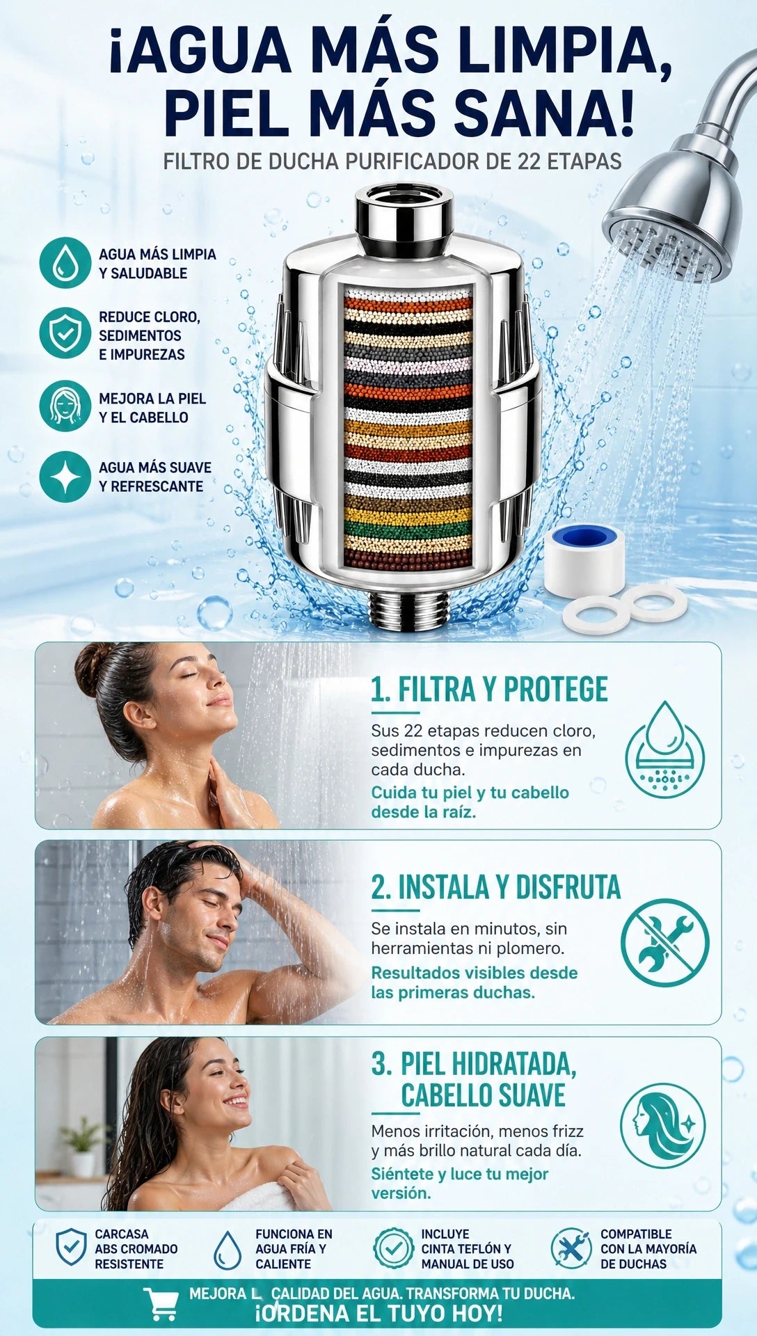 FILTRO DE DUCHA 2X1