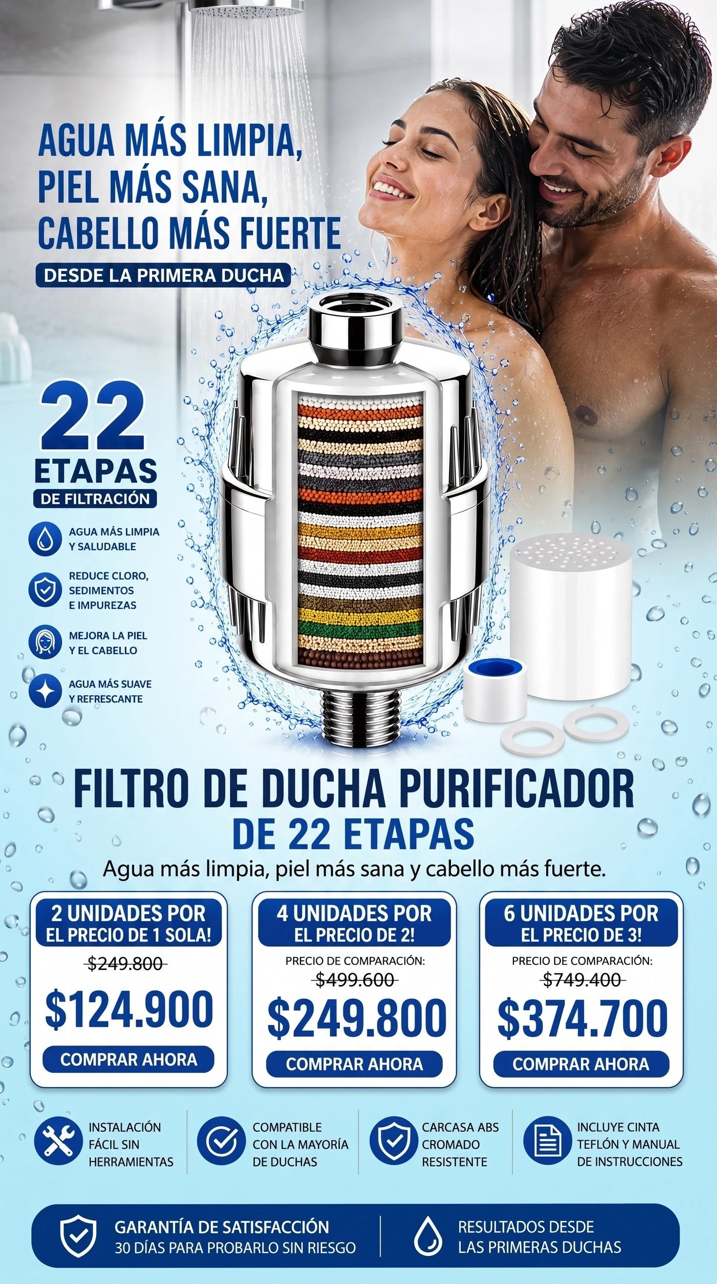 FILTRO DE DUCHA 2X1